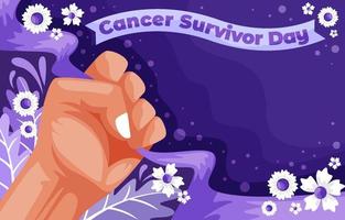 Cancer Survivor Day Background vector