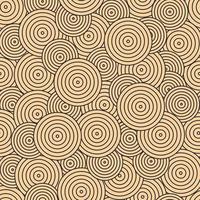 patrón vectorial moderno en estilo japonés. patrones geométricos negros sobre un fondo dorado, círculos en la arena. ilustraciones modernas para papeles pintados, volantes, portadas, pancartas, adornos minimalistas vector