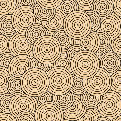 Modern vector pattern in Japanese style. Geometric black patterns on a gold background, circles in the sand. Modern illustrations for wallpapers, flyers, covers, banners, minimalistic ornaments