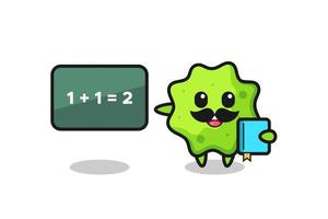 Illustration of splat character as a teacher vector