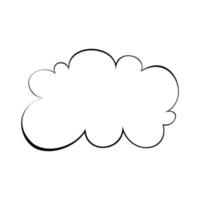 Vector illustration of clouds. Icons for print or web applications. EPS 10