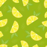 Seamless pattern with hand drawn lemons. vector