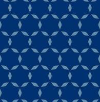 Seamless vector geometric pattern in Japanese style. Modern illustrations of blue linear art for wallpaper, flyers, covers, banners, minimalistic decorations, backgrounds.