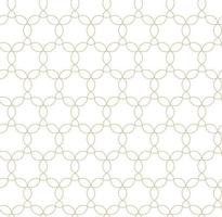 Modern vector seamless illustration. Linear gold pattern on a white background. Ornamental pattern for leaflets, printing, wallpaper, backgrounds