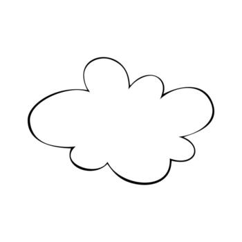 Vector illustration of clouds. Icons for print or web applications. EPS 10