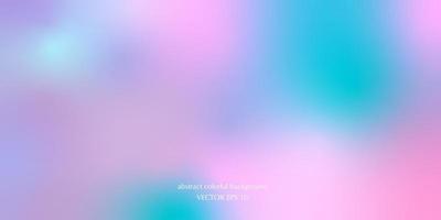 Vector abstract colorful background blurred gradient pastel colors palette for wallpaper. Soft gradient in blue, purple, cyan and pink