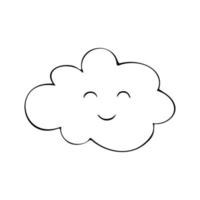 ilustración vectorial de nubes. iconos para aplicaciones web o de impresión. eps 10 vector