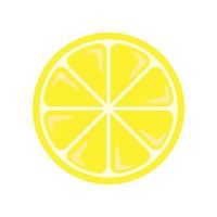 Lemon colored icon on transparent background vector