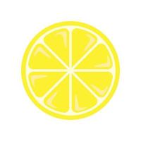 Lemon colored icon on transparent background vector