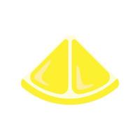 Lemon slice, colored icon on a transparent background vector