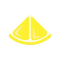 Lemon slice, colored icon on a transparent background vector