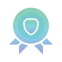medal shield gradient logo design modern template icon vector