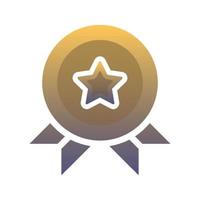 medal star gradient logo design modern template icon vector
