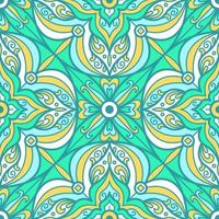Fractal Kaleidoscope Abstract Background Seamless Pattern vector