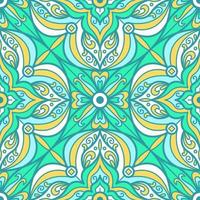 Fractal Kaleidoscope Abstract Background Seamless Pattern vector