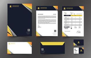 Business Stationary Kit Template For Company Branding vector