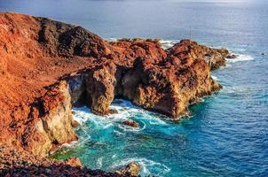 Rocks on North-west coast of Tenerife near Punto Teno Lighthouse, Canarian Islands photo