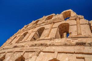 Ruins of the largest coliseum in North Africa. El Jem,Tunisia, UNESCO photo