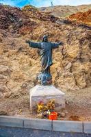 estatua de jesucristo el redentor en tenerife, islas canarias foto