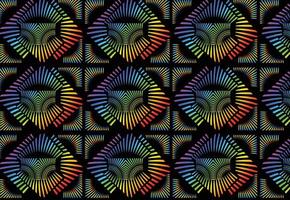 Rainbow gradient geometric new pattern background vector