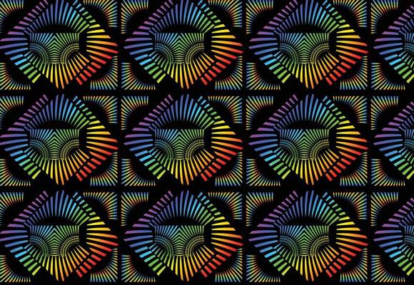 Rainbow gradient geometric new pattern background