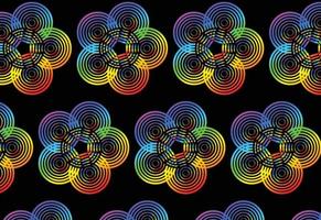 Rainbow gradient geometric new pattern background vector