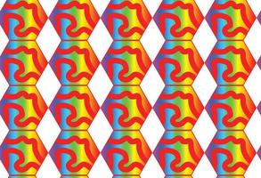 Rainbow gradient geometric new pattern background vector