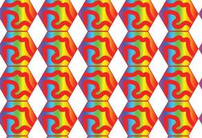 Rainbow gradient geometric new pattern background vector