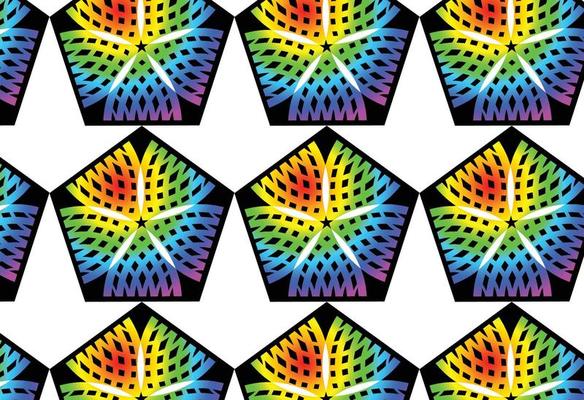 Rainbow gradient geometric new pattern background