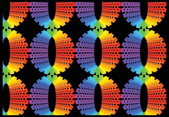 Rainbow gradient geometric new pattern background