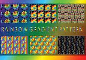 Rainbow gradient geometric new pattern background vector