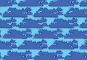 diseño de patrones de nubes. diseño de texturas y fondos vector