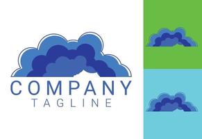 Cloud new logo and icon design template vector