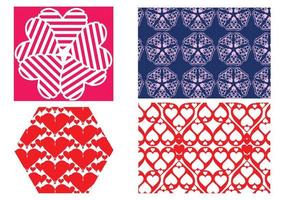 Hearts pattern design. Love concept. Design of textures and backgrounds vector