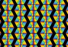 Rainbow gradient geometric new pattern background vector