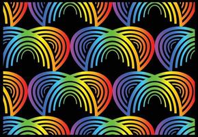Rainbow gradient geometric new pattern background vector