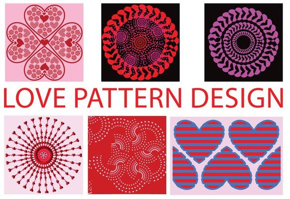 Hearts pattern design. Love concept. Design of textures and backgrounds
