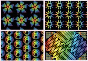 Rainbow gradient geometric new pattern background vector