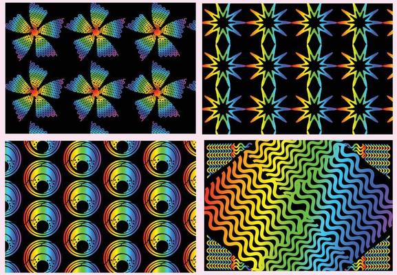 Rainbow gradient geometric new pattern background