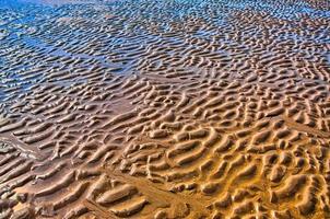 Furrows in the beach, North Sea, Zandvoort near Amsterdam, Holla photo