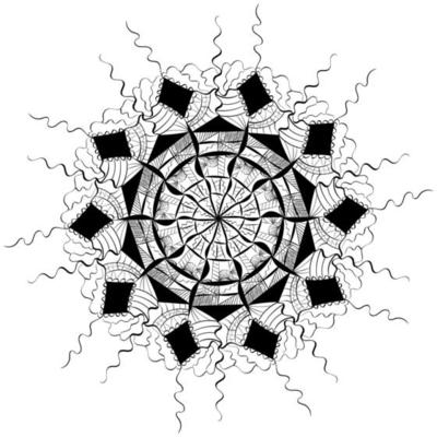 Abstract ornament. Ethnic decorative elements