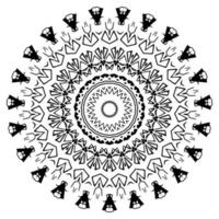 patrón oriental mandala. elementos de diseño vector