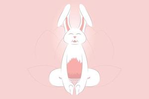 Yoga with Rabbit Baddha Konasana Bound Angle Pose vector
