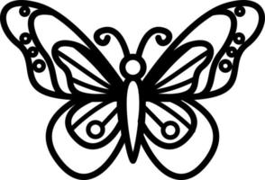 Set of butterflies of different shapes. vector