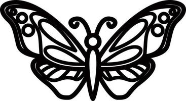 Set of butterflies of different shapes. vector