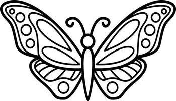 Set of butterflies of different shapes. vector