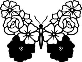 Set of butterflies of different shapes. vector