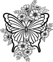 conjunto de mariposas de diferentes formas. vector