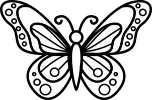 Set of butterflies of different shapes. vector