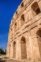 Ruins of the largest coliseum in North Africa. El Jem,Tunisia, UNESCO photo